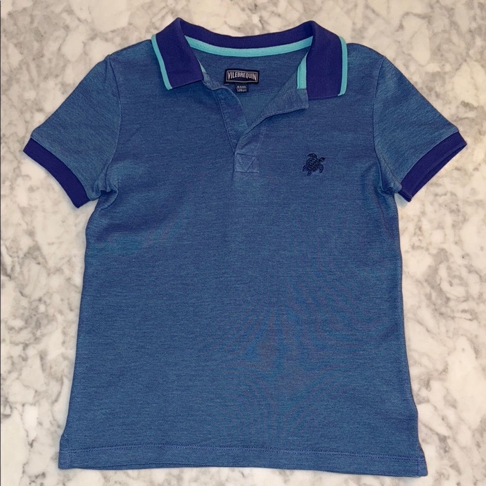 VILEBREQUIN BOYS CHANGING COLOR COTTON PIQUE POLO 8